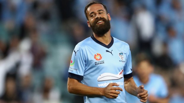 Sydney FC's Alex Brosque will lead the line for the first time this season.