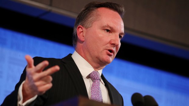 Shadow Treasurer Chris Bowen addressed the National Press Club in Canberra on Wednesday