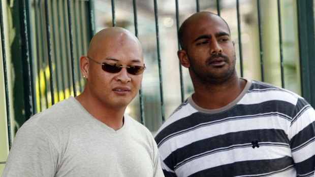 Australians Andrew Chan, left, and Myuran Sukumaran inside the Kerobokan prison. They were executed last year.