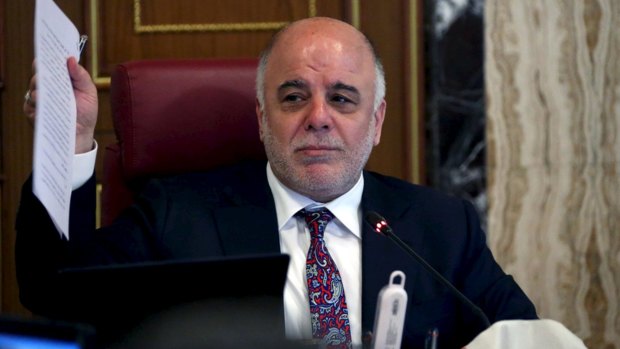 Iraq's Prime Minister Haider al-Abadi earlier this month.