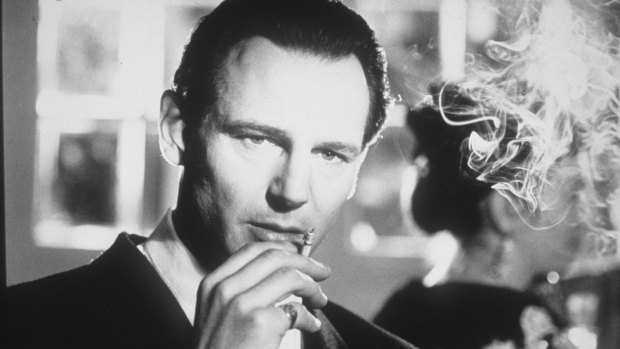 Haunting score: Liam Neeson As Oskar Schindler in the film <i>Schindler's List</i>.