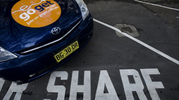 Car sharing service Go Get, one of two firms to start in Canberra.