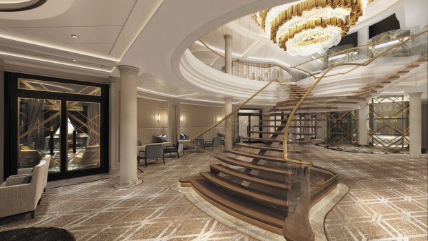 The Atrium on Seven Seas Splendor, which will be ready in 2020.