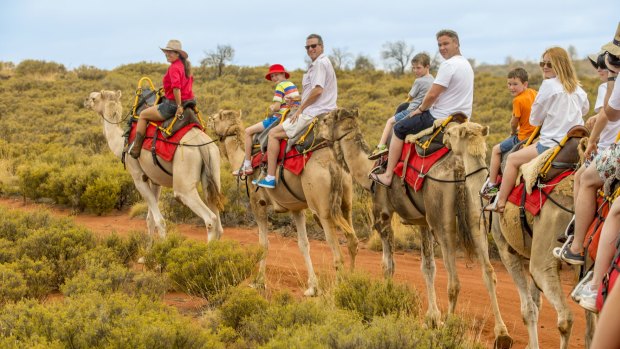 Uluru Shindig camel ride.
