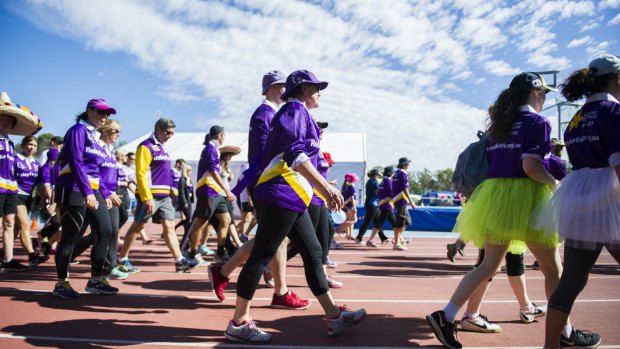 The Relay for Life at the AIS. 