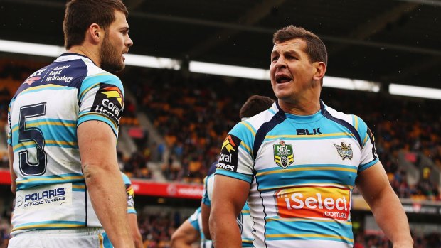Stood down: The Titans have stripped Greg Bird, right, of the co-captain's role at the club.