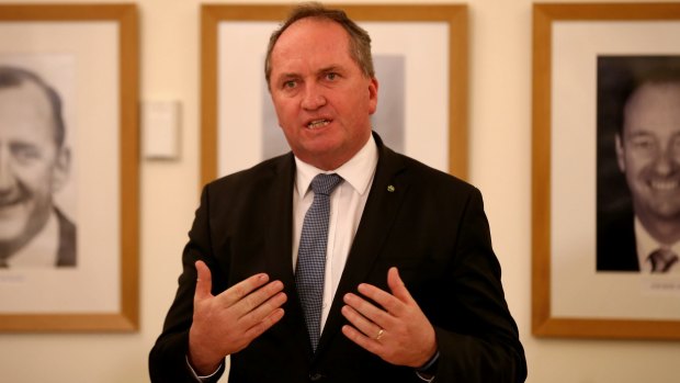 Deputy Prime Minister Barnaby Joyce has slammed Labor's decision to back a move to halve the government's slated backpacker tax rate.