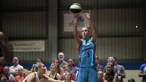 Canberra Capitals player Stephanie Talbot returned to Canberra this week after a tour of Brazil with the Opals.