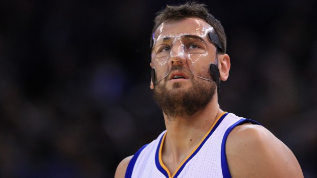 Bouncing back: Andrew Bogut is regaining his best form after a broken nose at the start of the season.