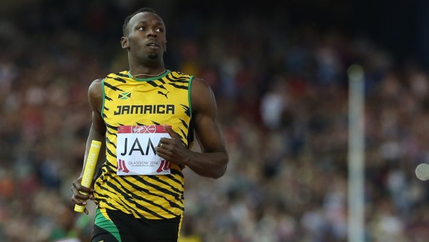 Bolt brings the baton home.