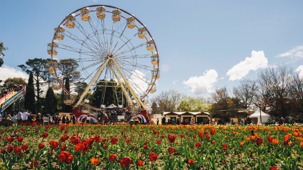 Floriade in 2016. Chief Minister Andrew Barr said future Floriades could have local wine and better entertainment under a new events strategy announced on Monday.