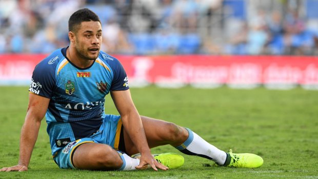 Down and out: Jarryd Hayne never reached any great heights with the Titans.