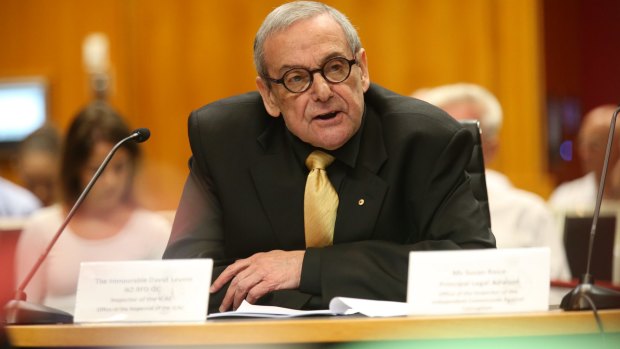 ICAC Inspector David Levine appears at a parliamentary oversight committee in March. 