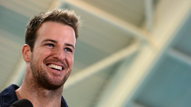In a happy place: James Magnussen is ready to fire in Glasgow.