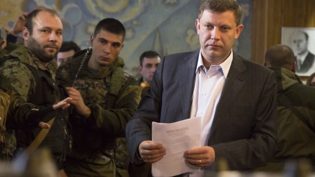 Alexander Zakharchenko, Prime Minister of the self-proclaimed Donetsk People's Republic.