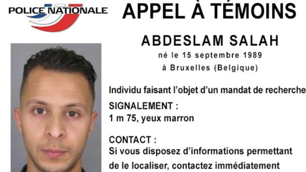 A file photo released by French police shows Salah Abdeslam.