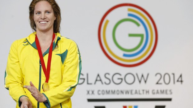 On top: Emily Seebohm defended her title in the women's 100m backstroke.