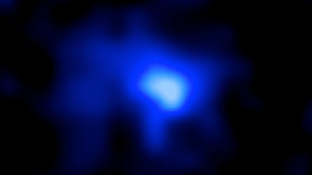 Astronomers have discovered a baby blue galaxy that is the furthest away in distance and time - 13.1 billion years - that they’ve ever seen.