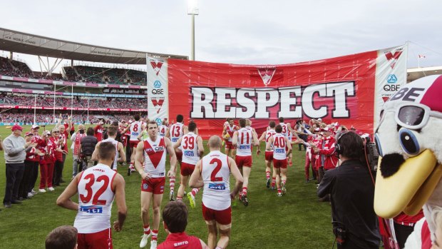 Adam Goodes was supported in absentia on Saturday.