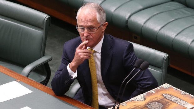 Prime Minister Malcolm Turnbull during the GST debate in Parliament last week. 