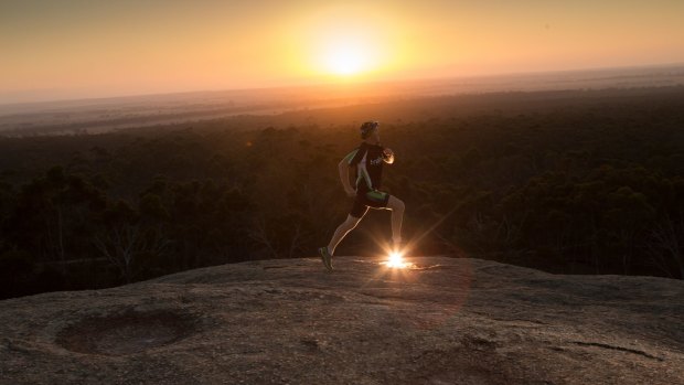 The You Yangs offer runners stunning sunsets, plus a cracking view of the fireworks - and the sunrise.