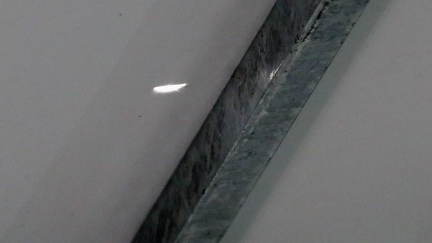 The bullet pierced the roof of the media centre at Rio's equestrian centre.