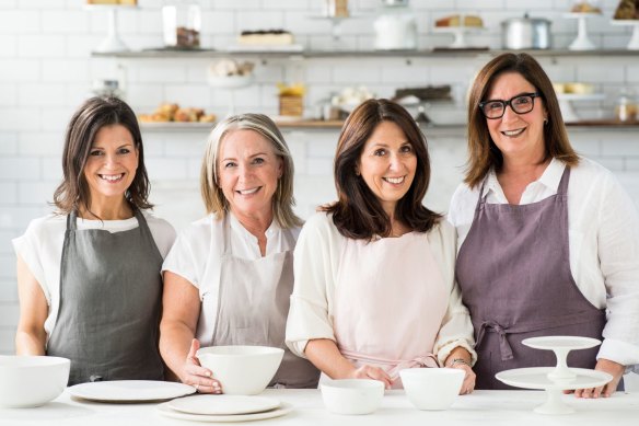 Monday Morning Cooking Club (from left): Merelyn Frank Chalmers, Lisa Goldberg, Natanya Eskin and Jacqui Israel.