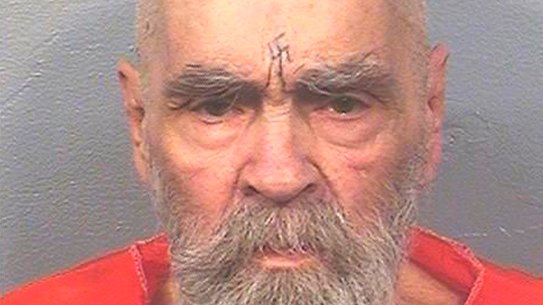 83-year-old mass killer Charles Manson.
