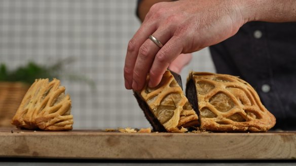 Meatsmith's beef Wellington is sold ready to bake in the oven and present to dinner party guests.