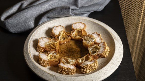 Snacky: Chinese doughnut meets prawn toast.