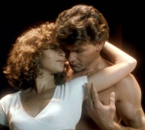Jennifer Grey and Patrick Swayze in Dirty Dancing.  