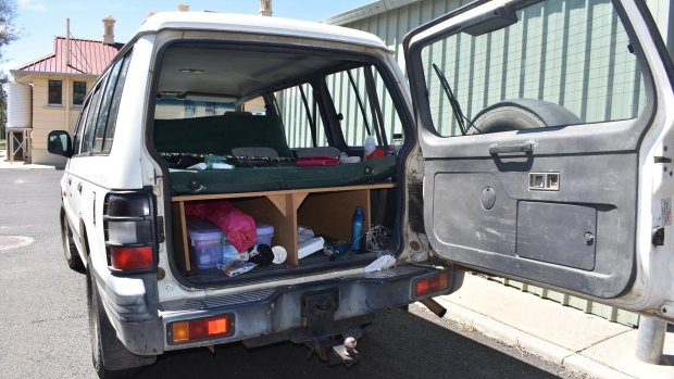 The 22-year-old victim was allegedly forced to drive this 4WD across Queensland.