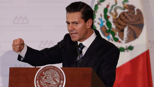 Enrique Pena Nieto has met with a leading Venezuelan opposition activist.