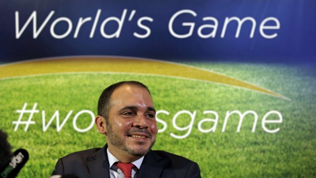 Not the man for the job: FIFA vice-president Prince Ali bin al-Hussein of Jordan.