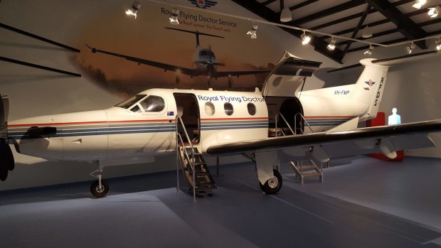 A Royal Flying Doctor Service plane at the RFDS Darwin Tourist Facility.