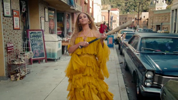 Beyonce in her <i>Hold Up</i> video clip ... The pop singer received 11 MTV VMA nominations for her multimedia release <i>Lemonade</i>.