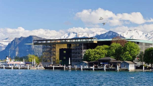 The Lucerne culture and congress hall (KKL). 