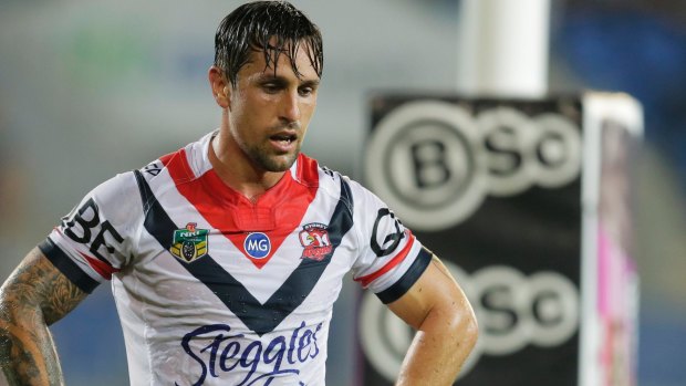 On the way out? Mitchell Pearce has lost his No.7 jersey at the Roosters.