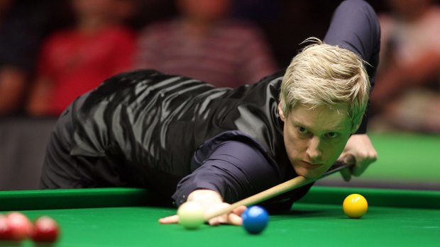 Neil Robertson plays the British Championship in 2015.