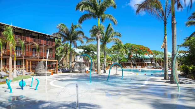 The family pool at Club Med La Pointe aux Canonniers.