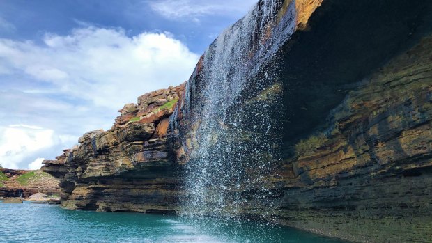 Millions of years of water flowing through has left Picture Bay looking like it was carved out by some secret civilisation.