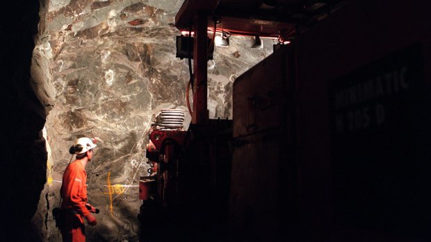 The underground Stawell mine.