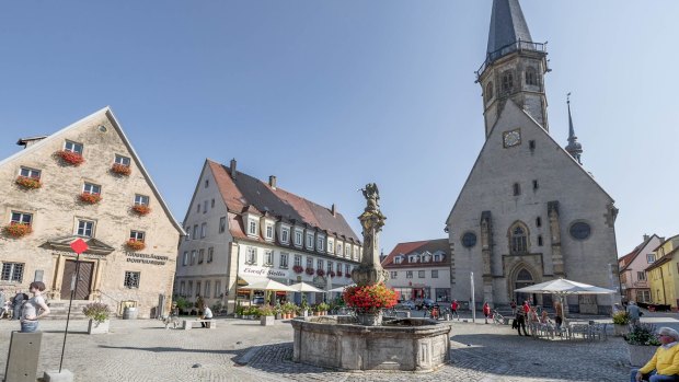 Weikersheim's central square.