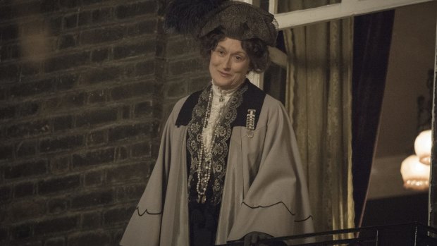 Meryl Streep as Mrs Pankhurst in the film <i>Suffragette</i>.