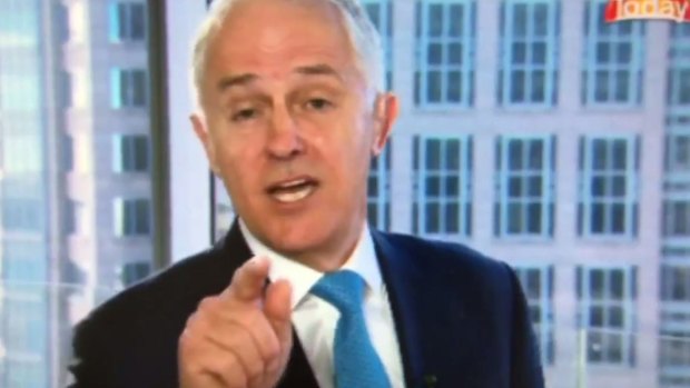 Malcolm Turnbull interviewed on Nine's Today show. 