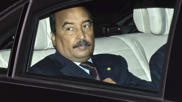 Mauritania's President Mohamed Ould Abdel Aziz.