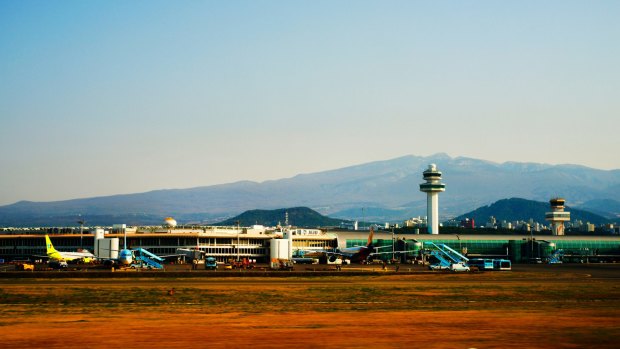 Jeju International Airport handles more than 26 million passengers annually.