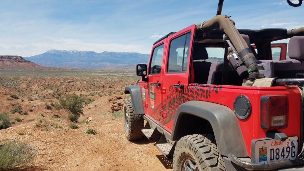 On the road with Zion Jeep Tours, Utah. 