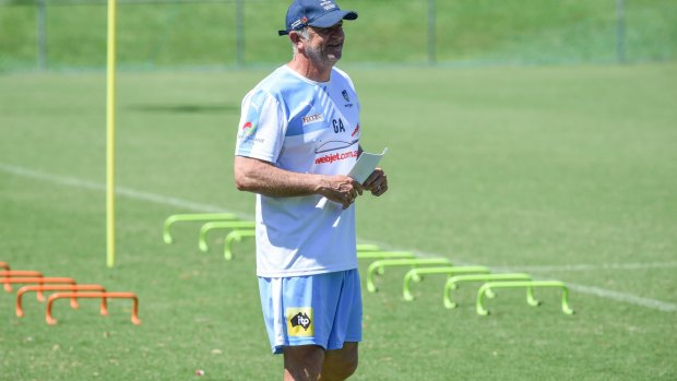 "I'm even worried about my job and my family and all the players and all their families": Graham Arnold.