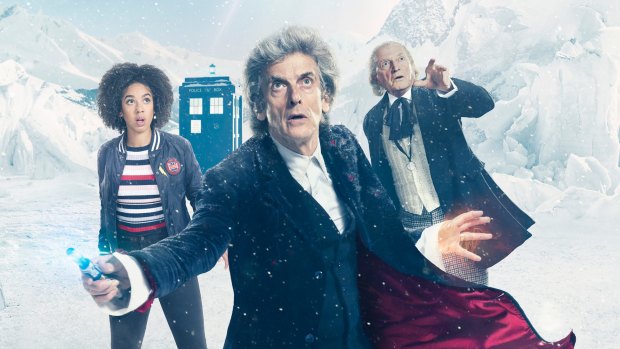 It was time to bid farewell to Peter Capaldi (centre) and David Bradley.